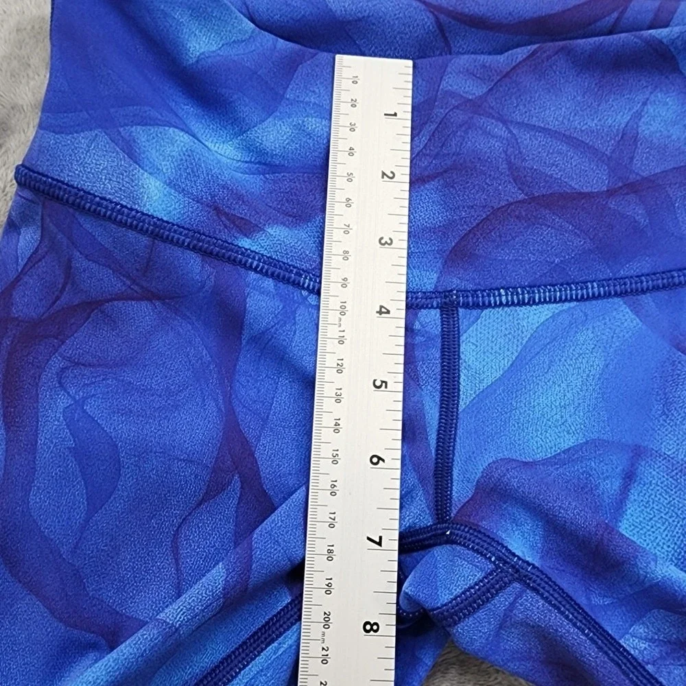 Lululemon Wunder Under Pant III Midnight Tulle Multi Womens 4 Blue Ankle Workout